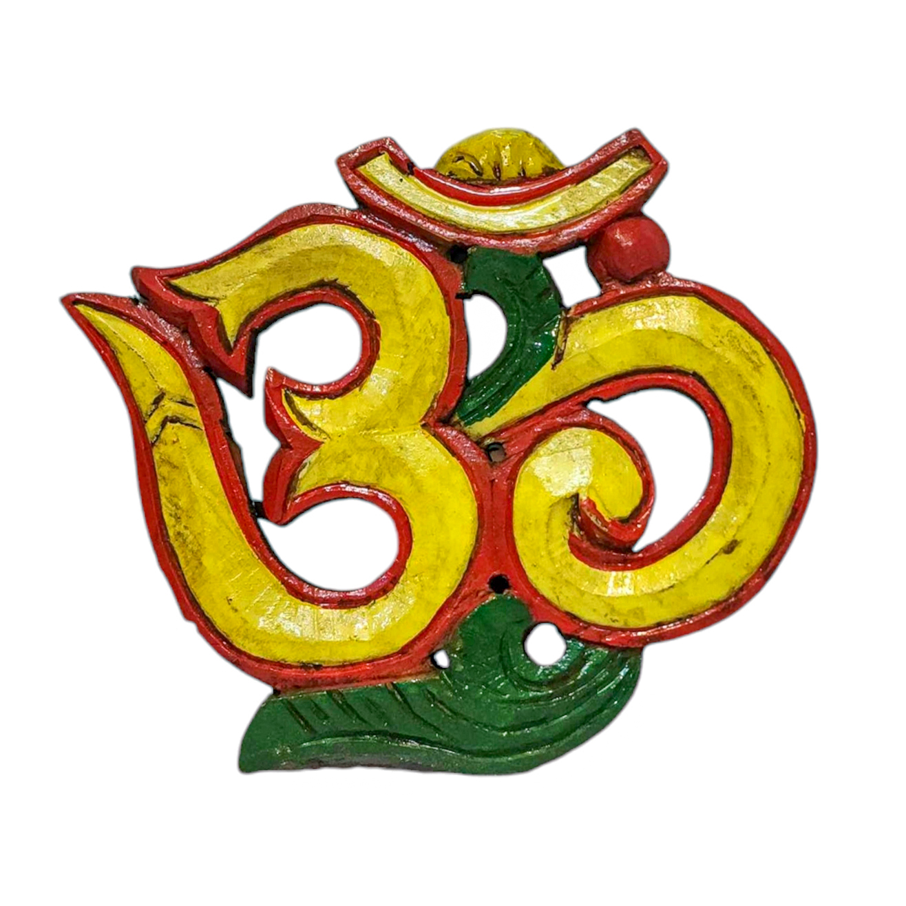 Wooden Om -painted <span Style=