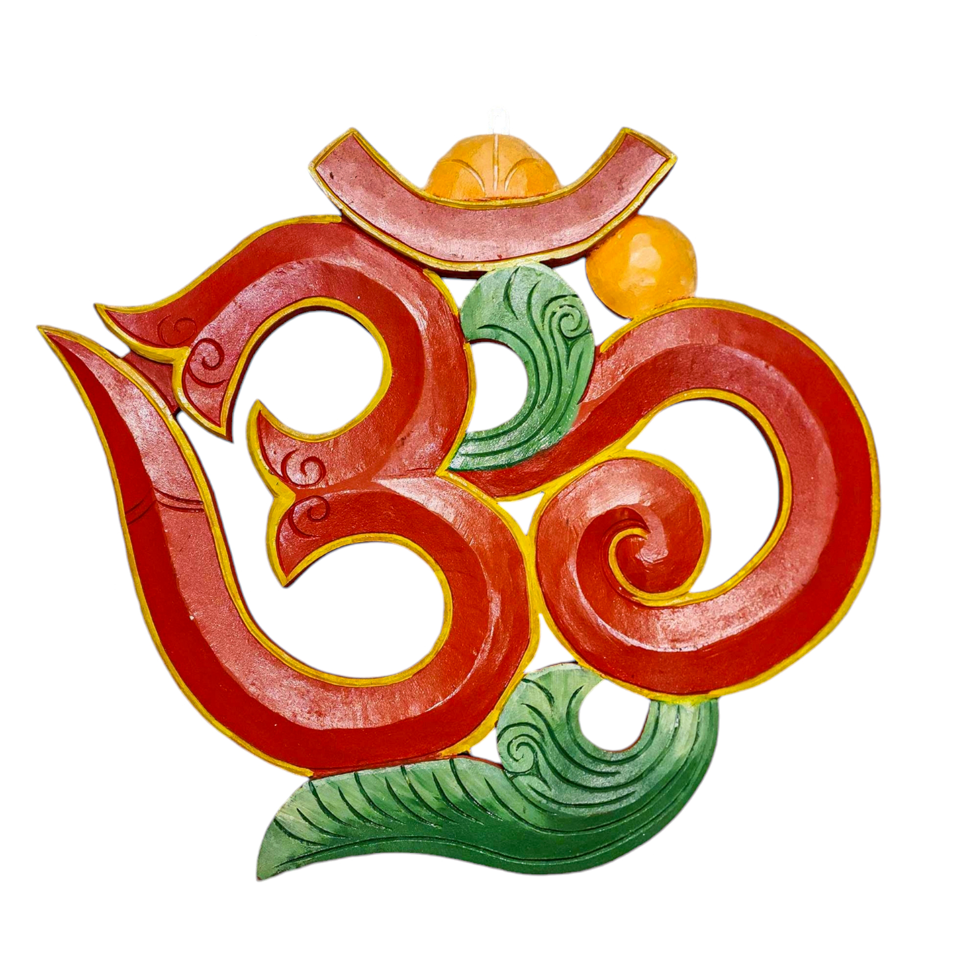 Wooden Om -painted <span Style=