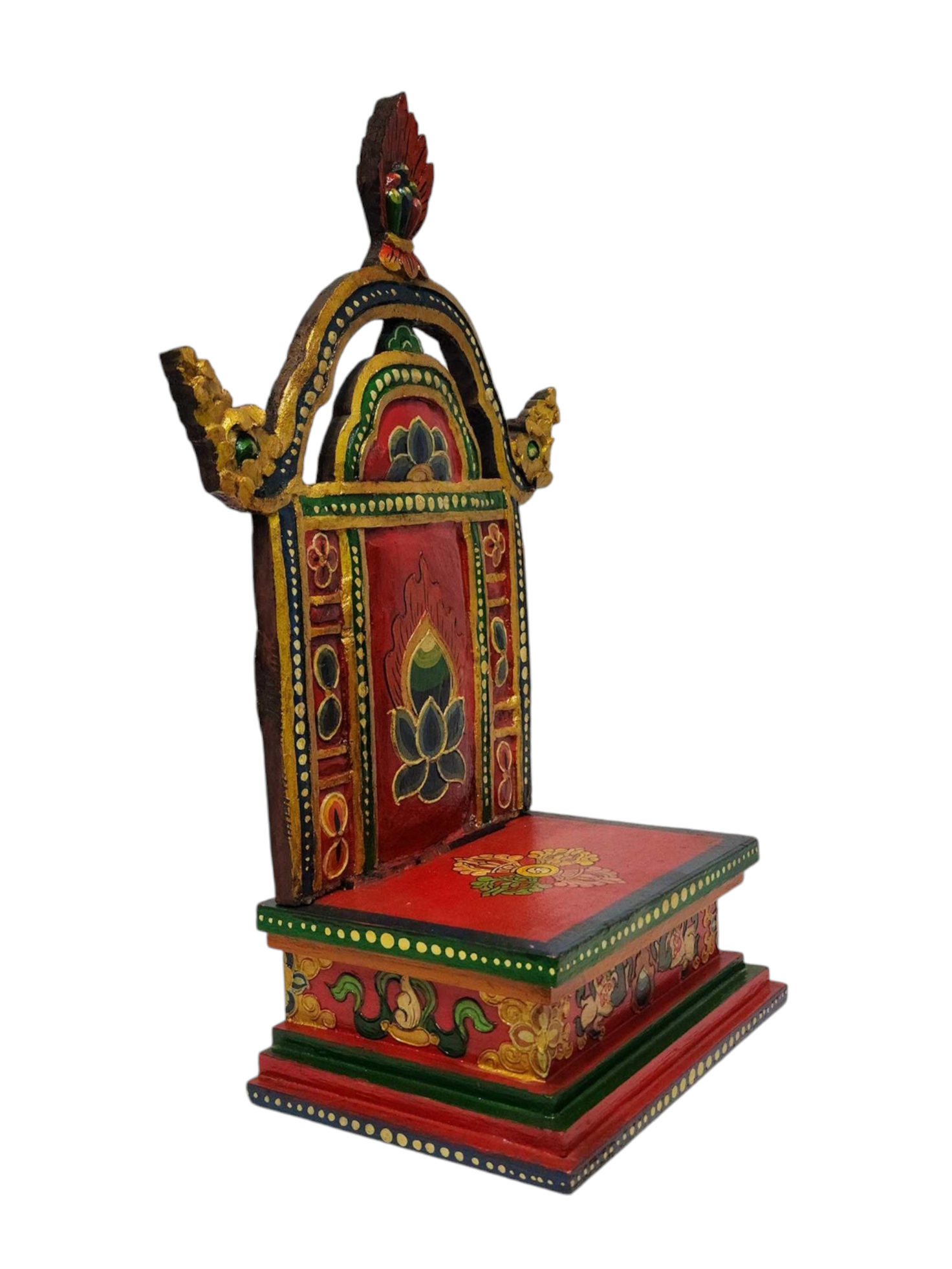 Wooden Altar chesum Base, Throne For Statue traditional Color