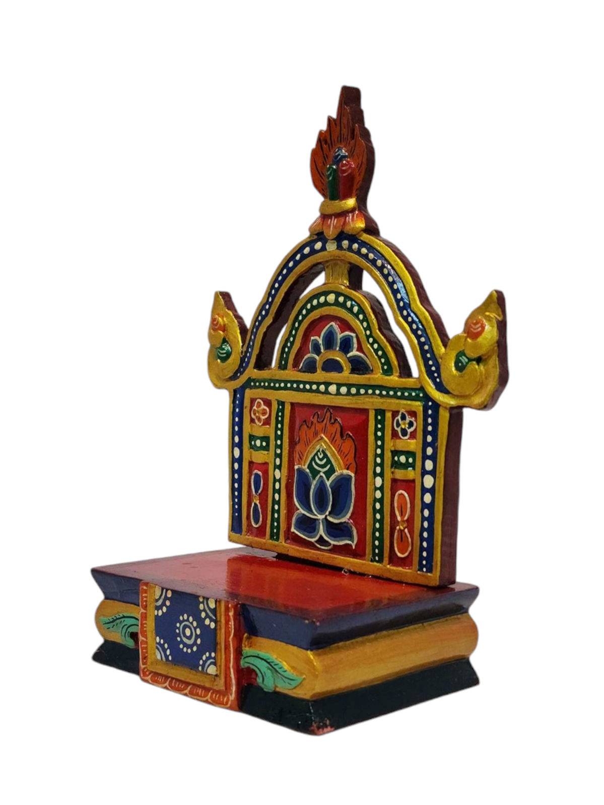 Wooden Altar chesum Base, Throne For Statue traditional Color