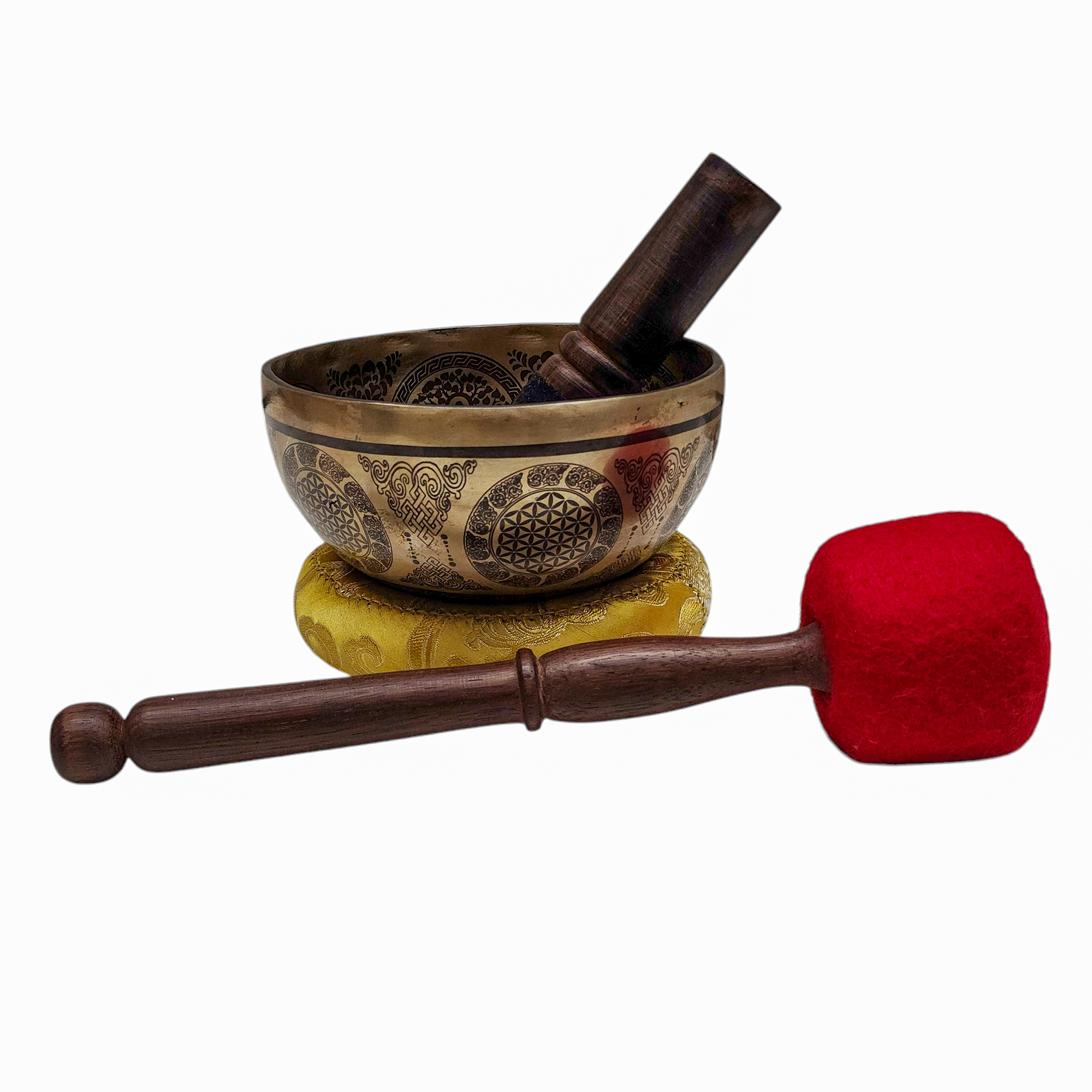 Singing Bowl, Buddhist Hand Beaten, <span Style=