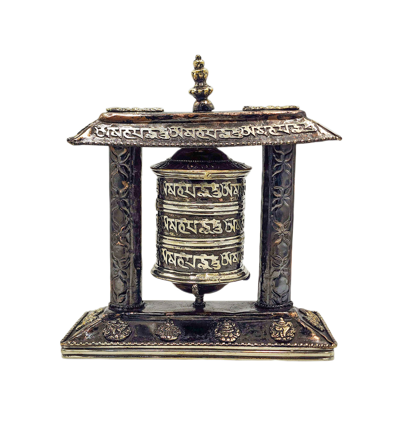 Buddhist Handmade Wall Prayer Wheel <span Style=