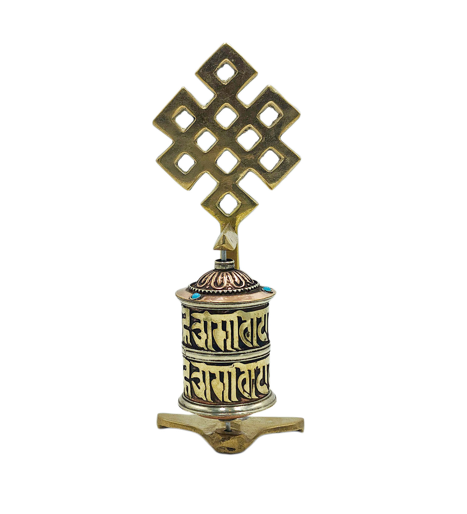 Buddhist Handmade Wall Prayer Wheel <span Style=