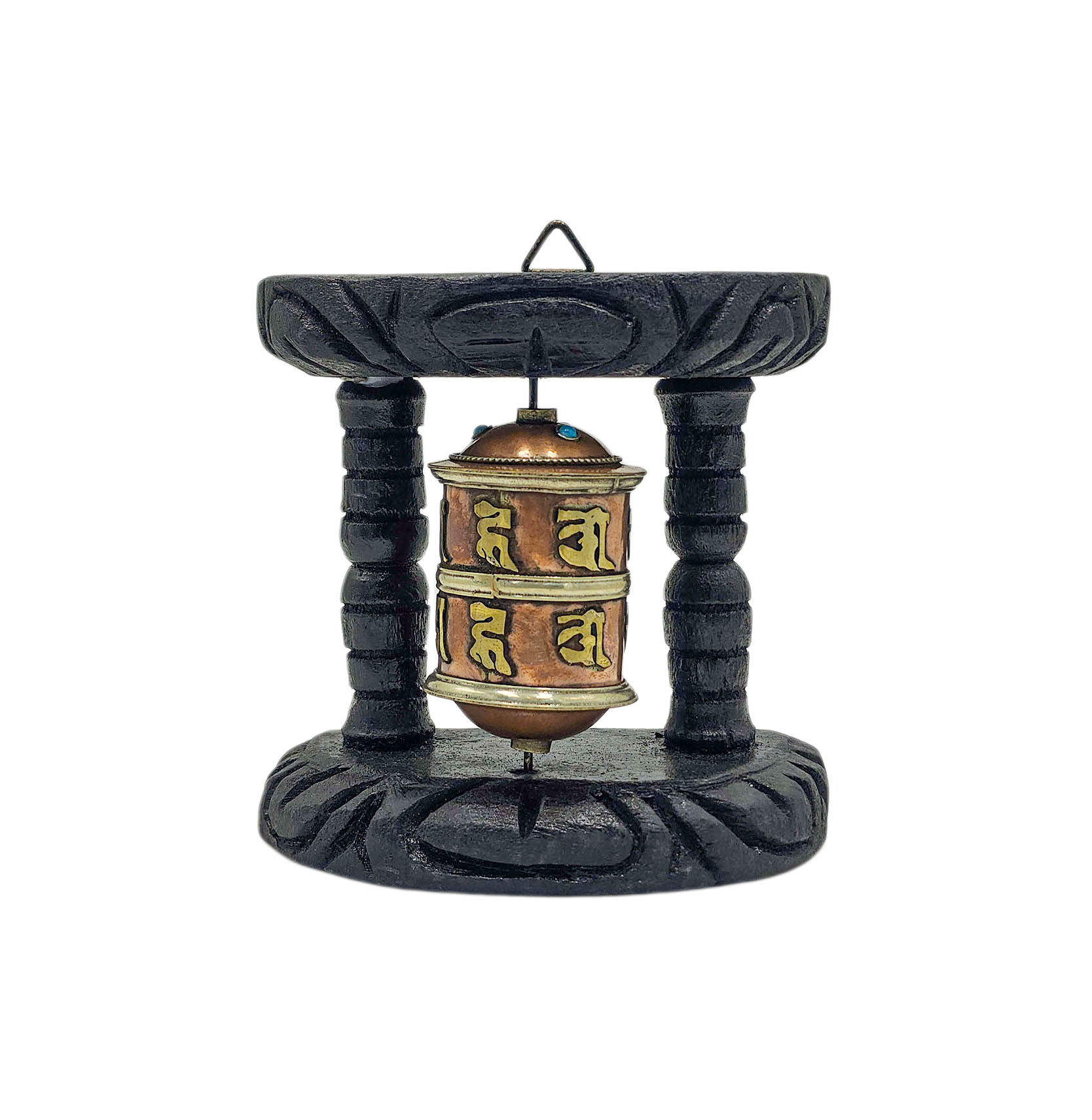 Buddhist Handmade Wall Prayer Wheel <span Style=