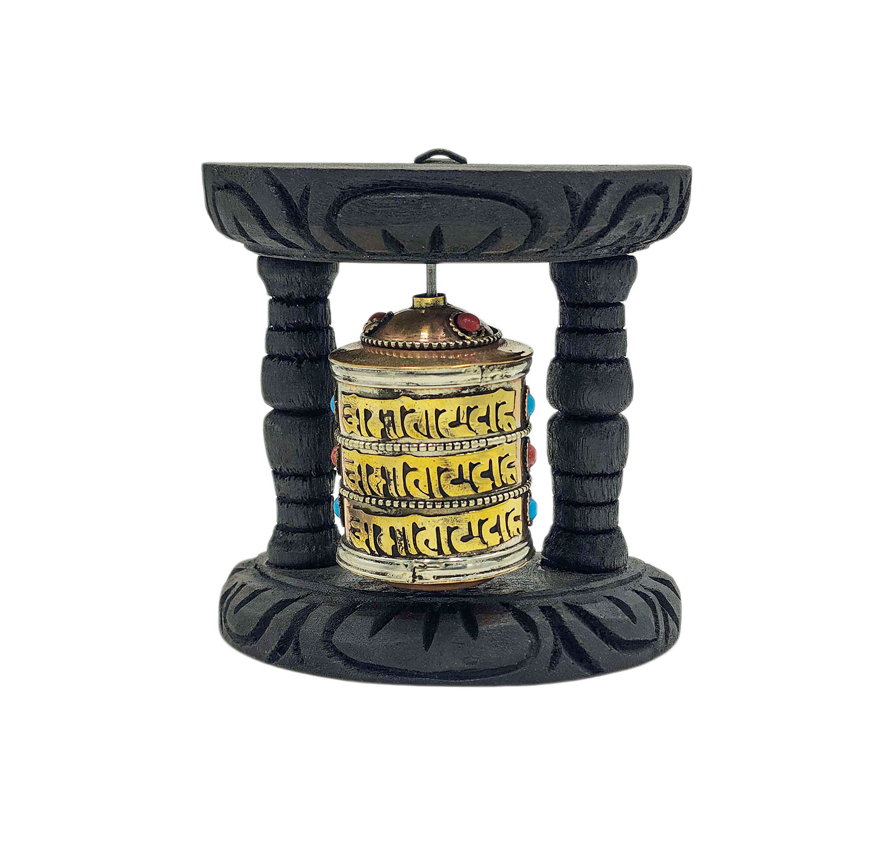 Buddhist Handmade Wall Prayer Wheel <span Style=