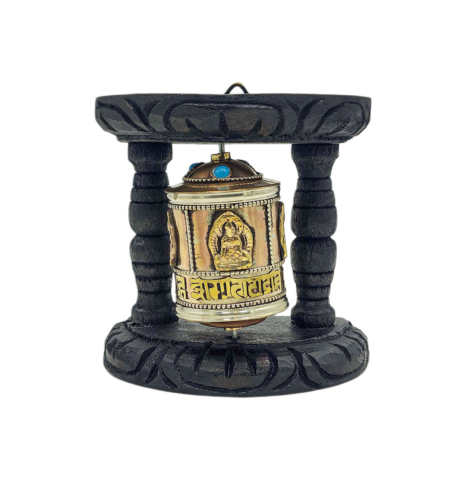 Buddhist Handmade Wall Prayer Wheel <span Style=