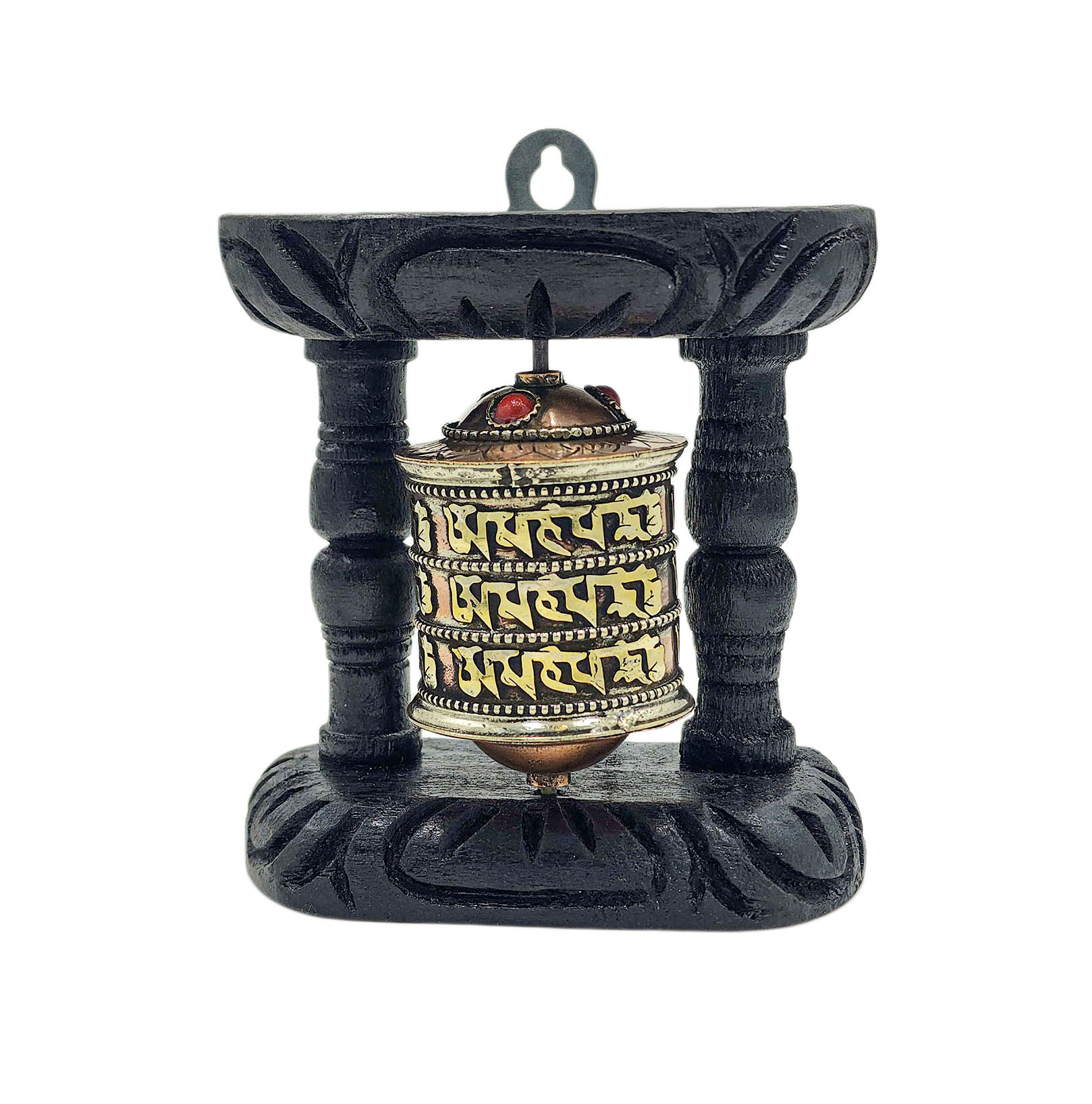 Buddhist Handmade Wall Prayer Wheel <span Style=