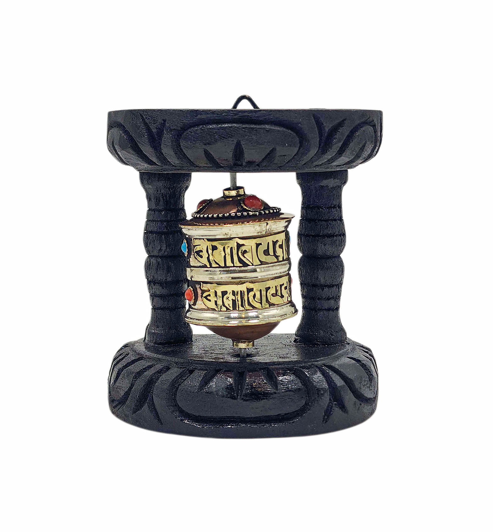 Buddhist Handmade Wall Prayer Wheel <span Style=