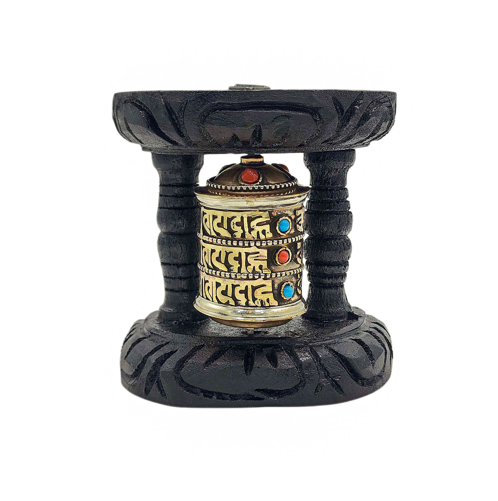 Buddhist Handmade Wall Prayer Wheel <span Style=