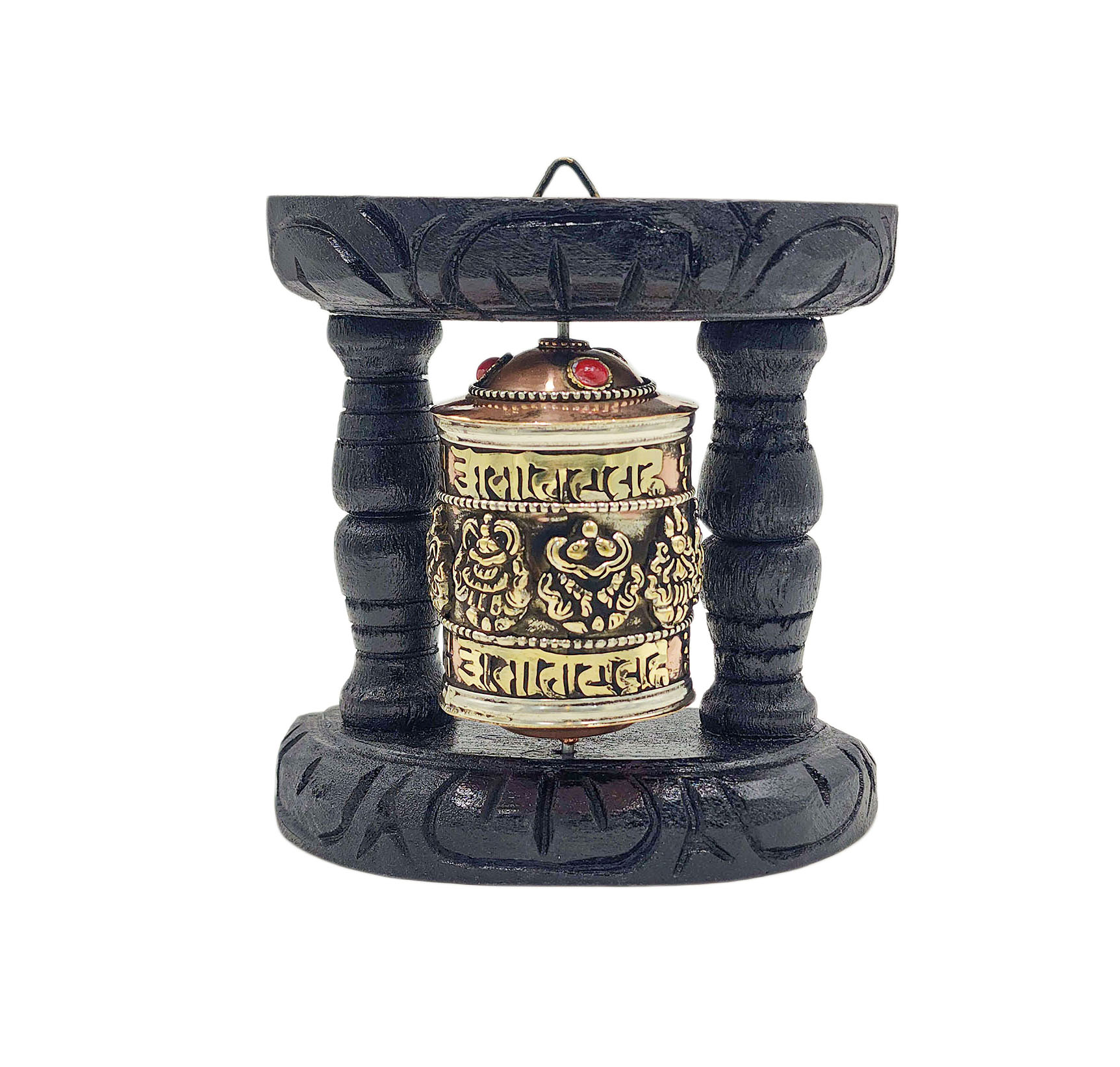 Buddhist Handmade Wall Prayer Wheel <span Style=