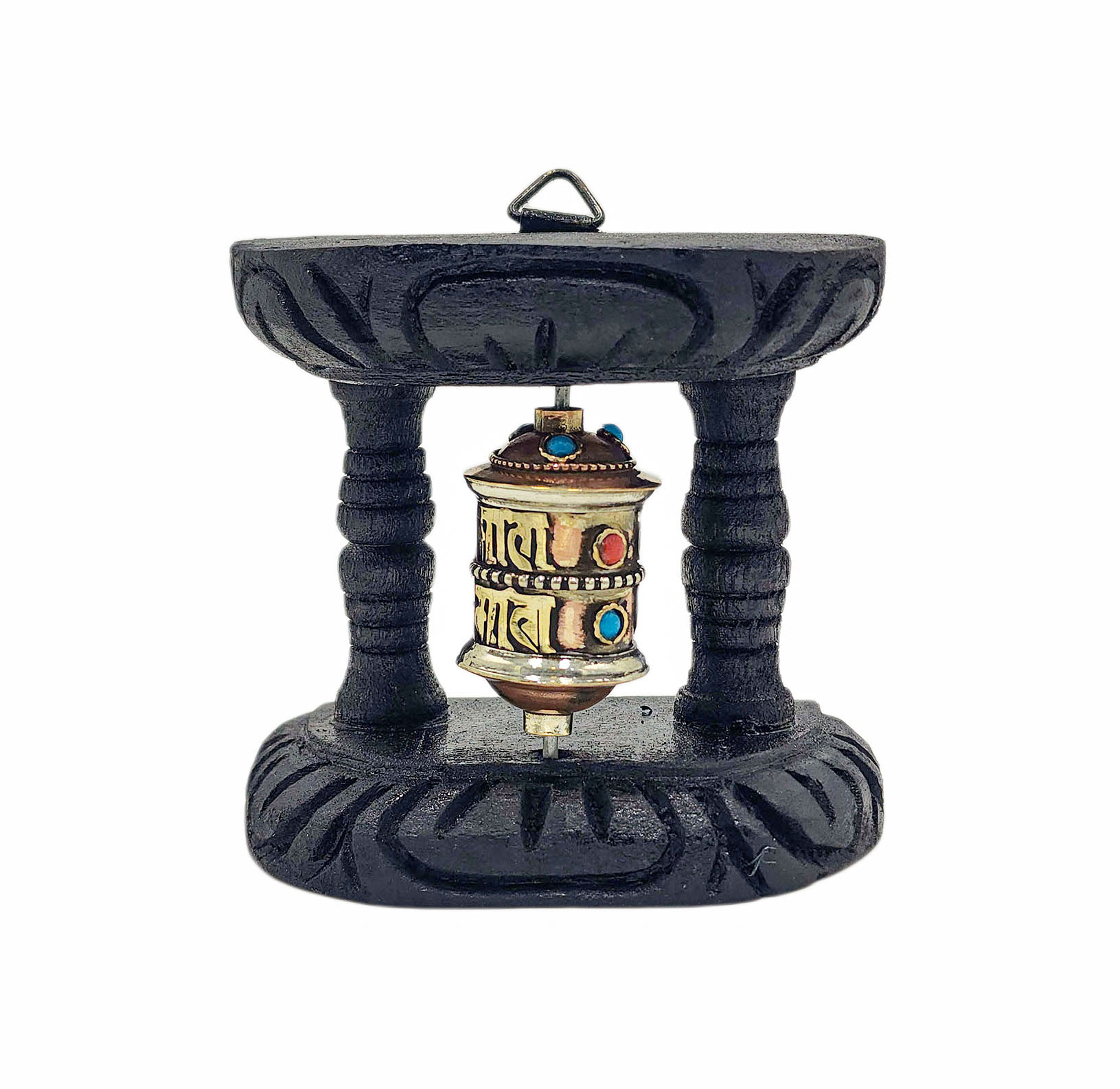Buddhist Handmade Wall Prayer Wheel <span Style=