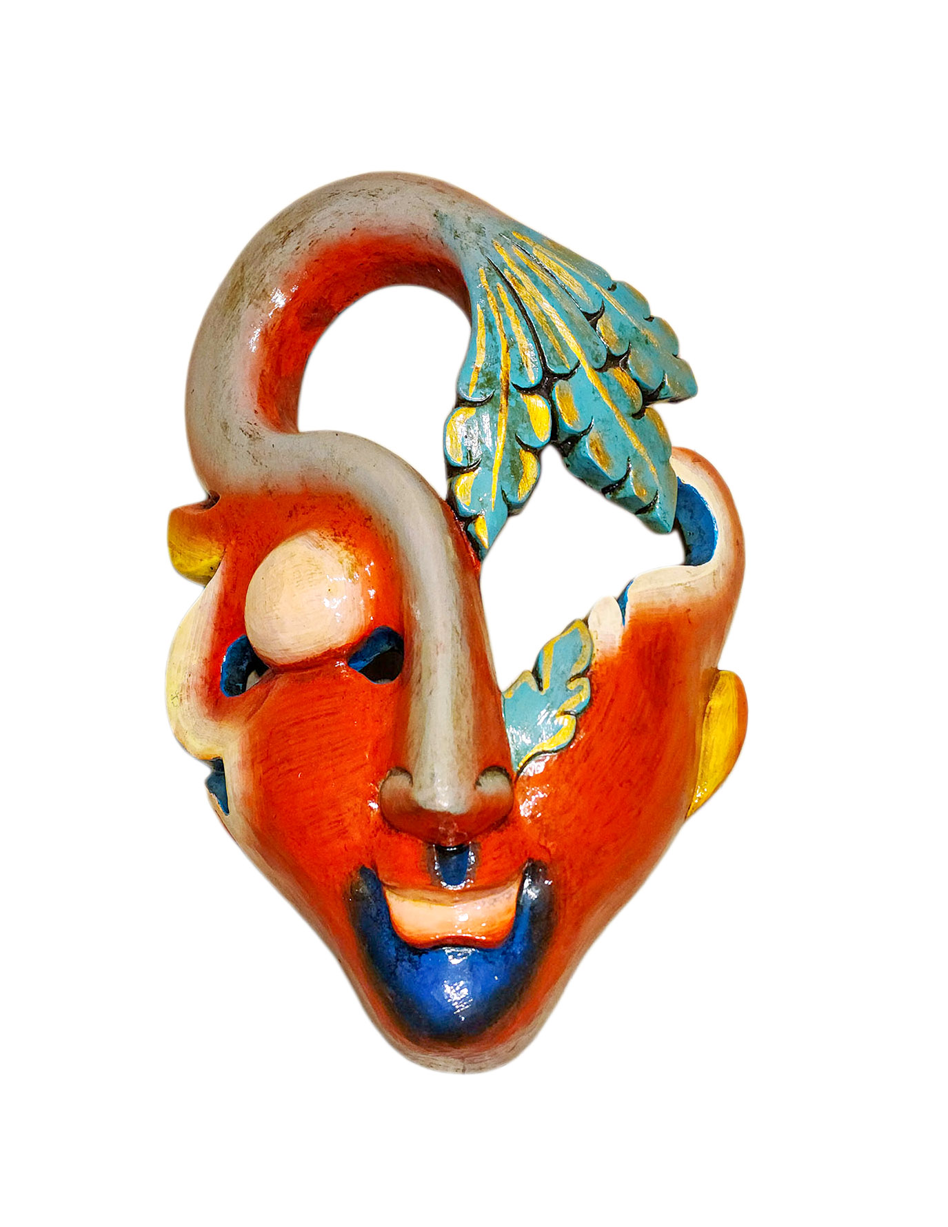 Buddhist Wooden Mask <span Style=
