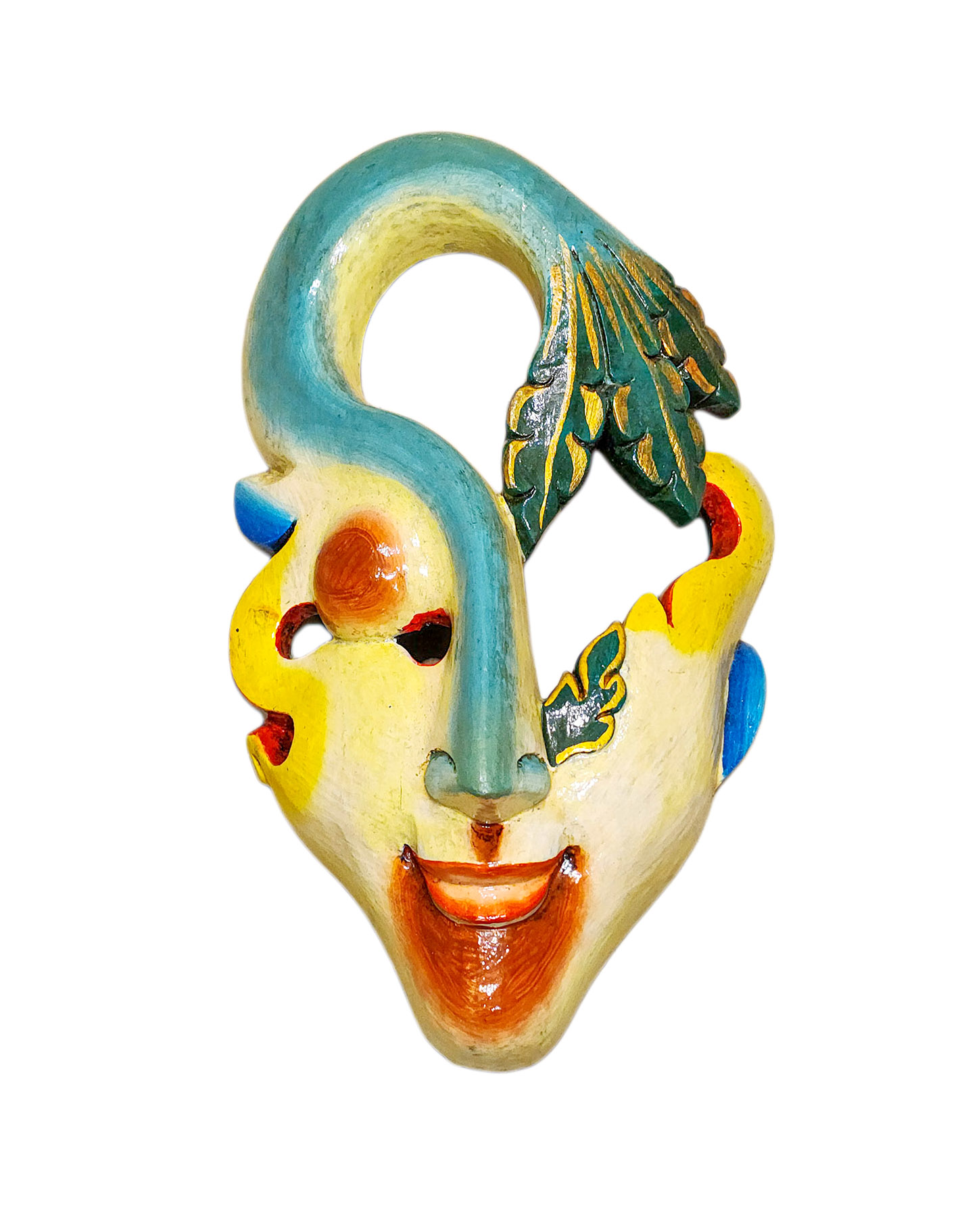 Buddhist Wooden Mask <span Style=