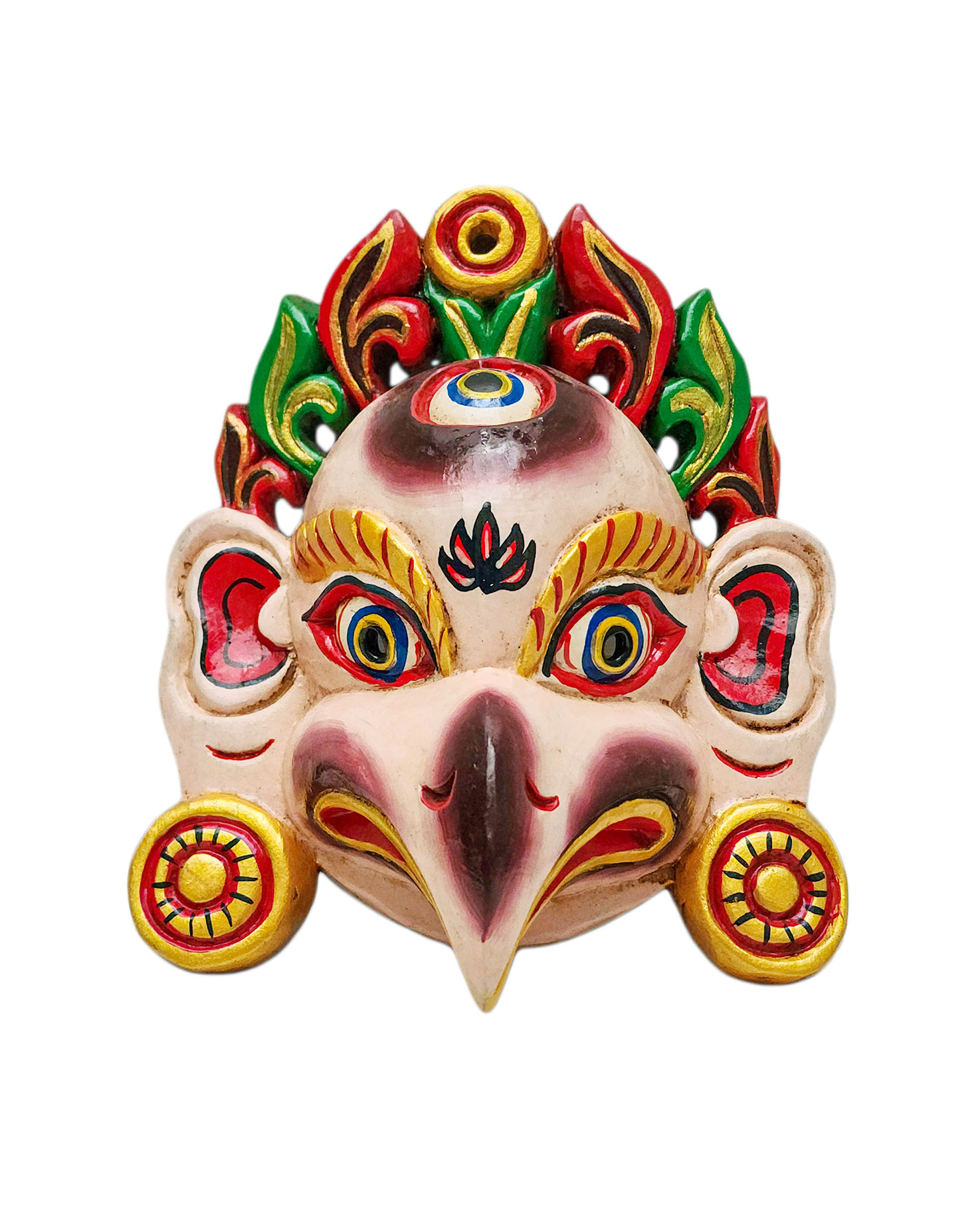 Buddhist Wooden Mask <span Style=