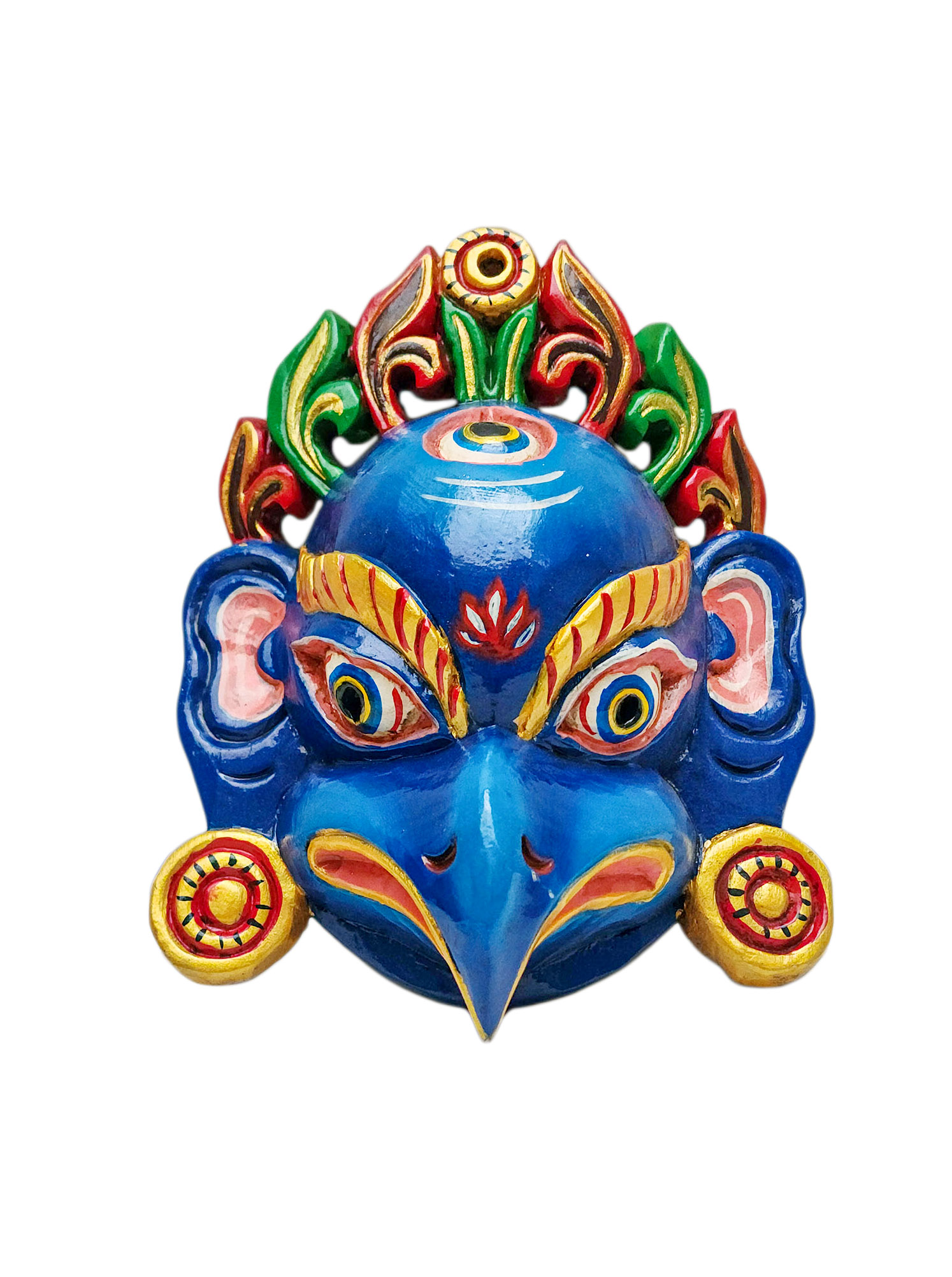Buddhist Wooden Mask <span Style=