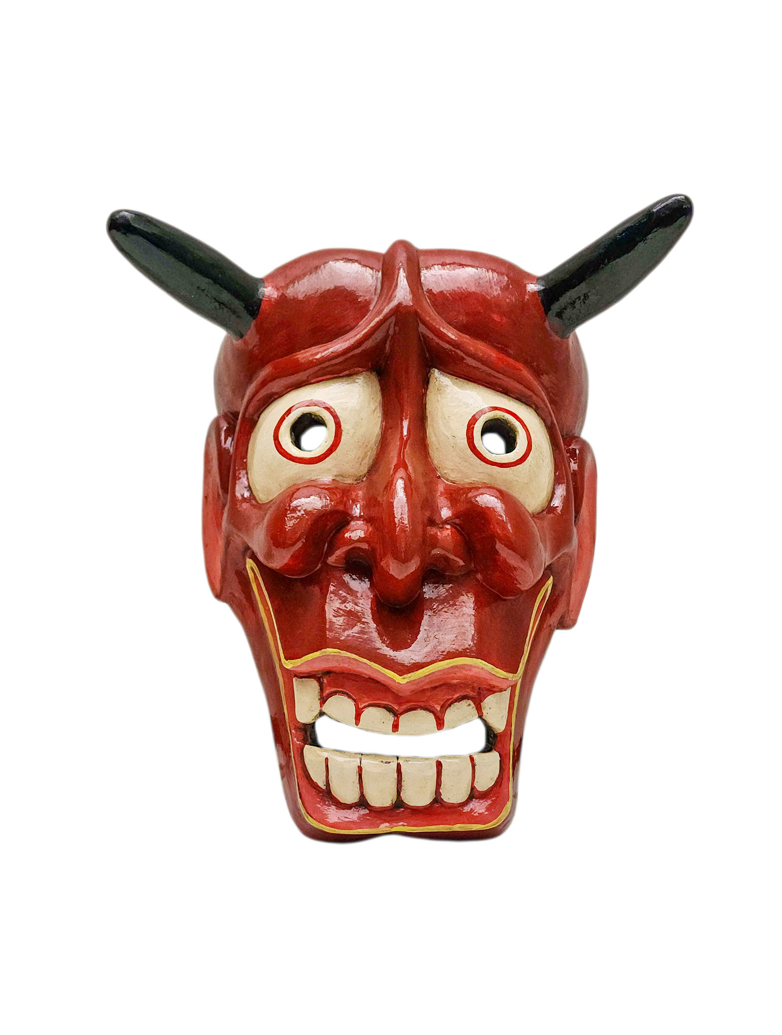 Buddhist Wooden Tribal Mask <span Style=