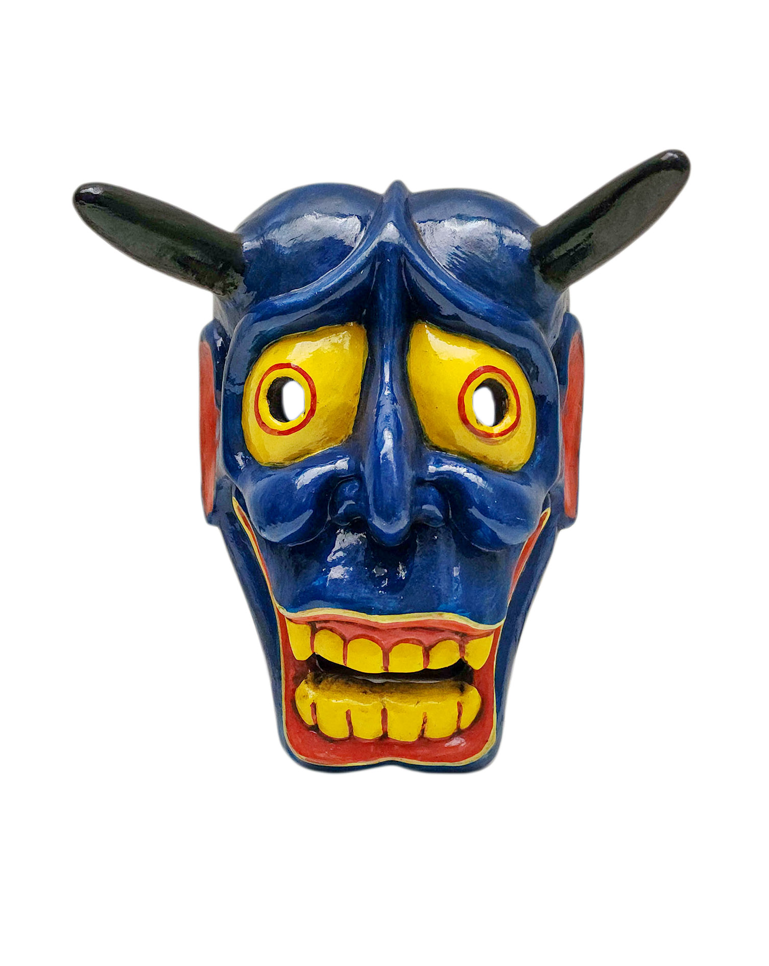 Buddhist Wooden Tribal Mask <span Style=