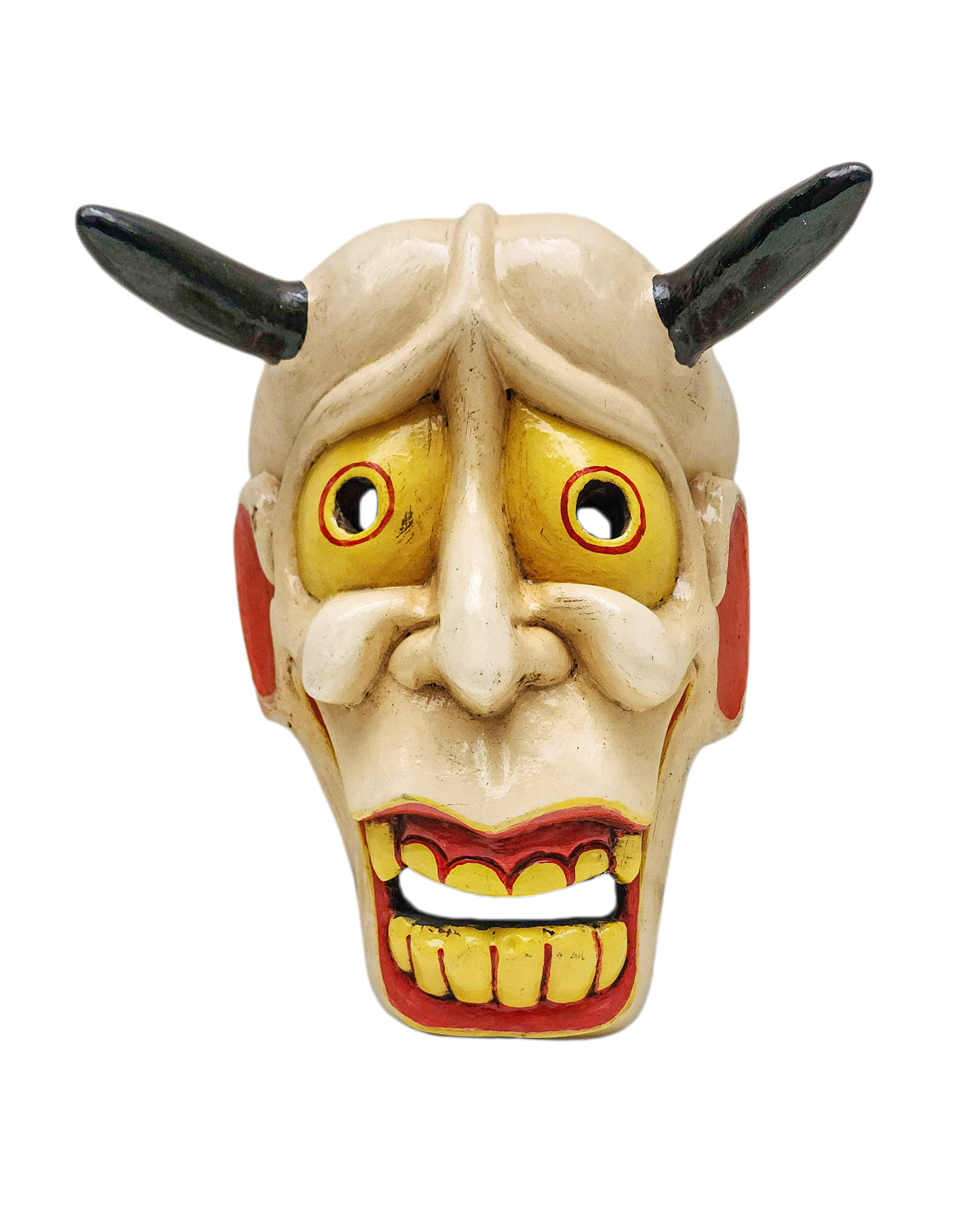 Buddhist Wooden Tribal Mask <span Style=
