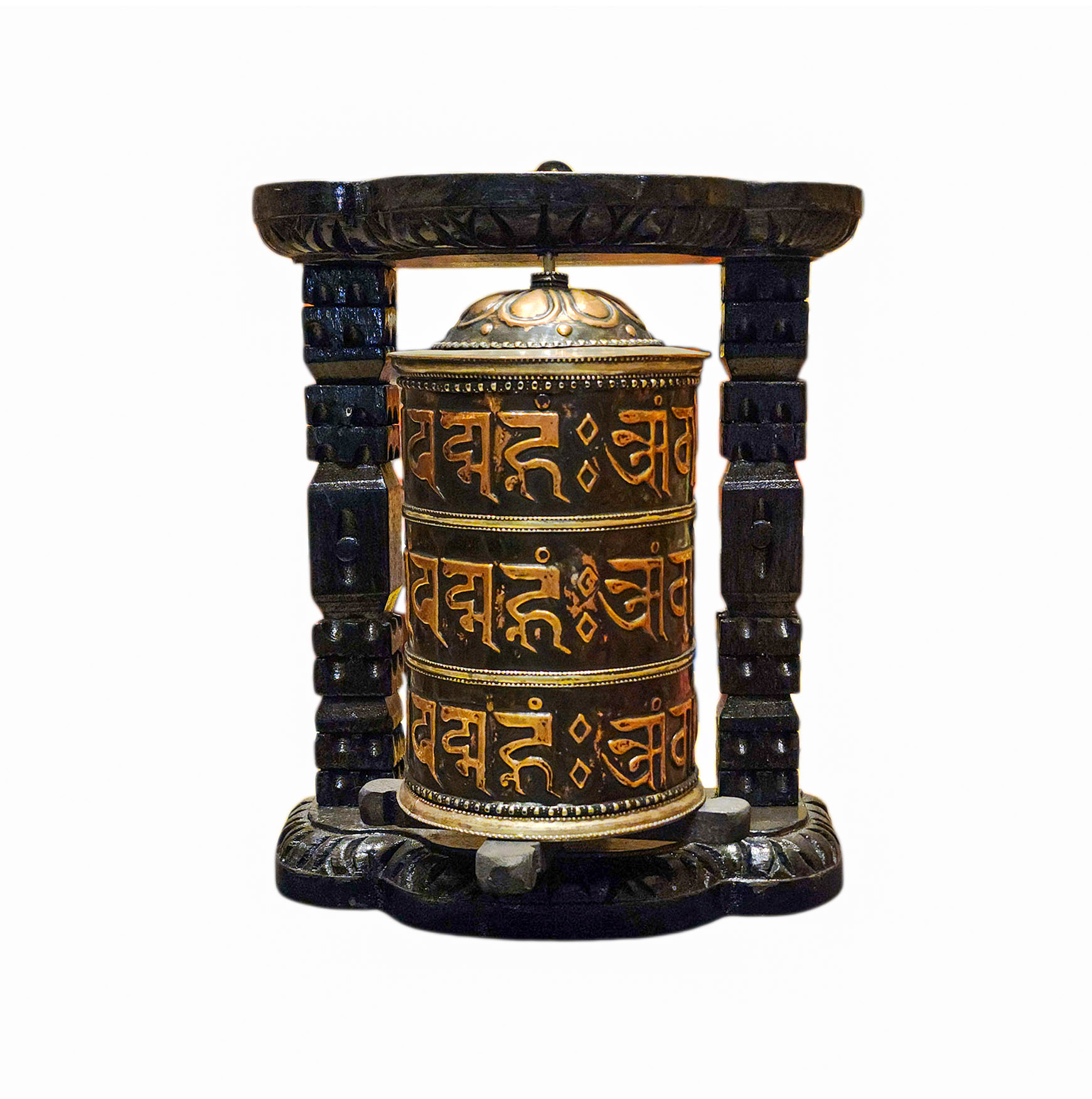 Buddhist Handmade Wall Prayer Wheel <span Style=