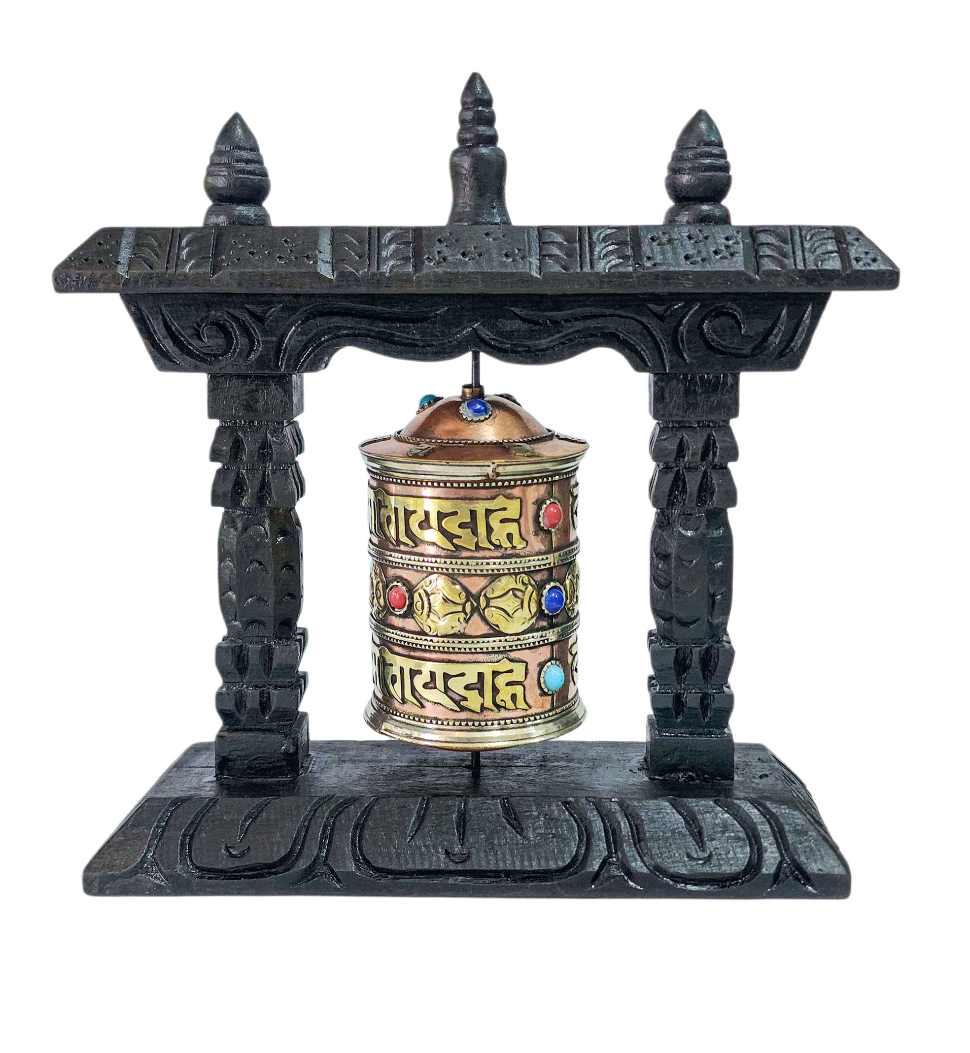 Buddhist Handmade Wall Prayer Wheel <span Style=