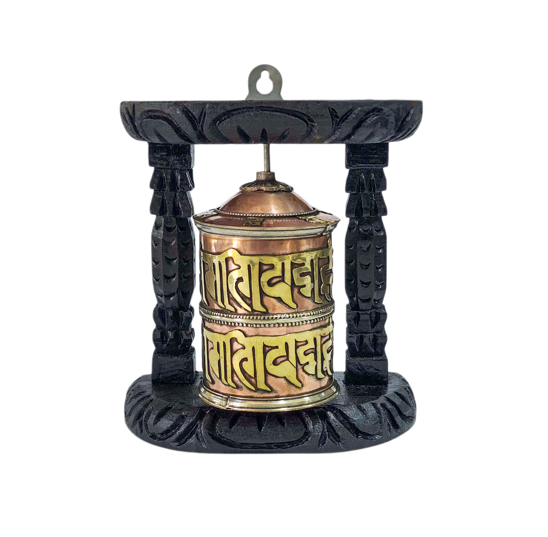 Buddhist Handmade Wall Prayer Wheel <span Style=