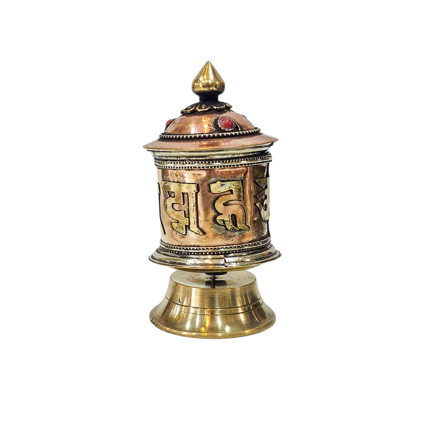 Buddhist Handmade Prayer Wheel <span Style=