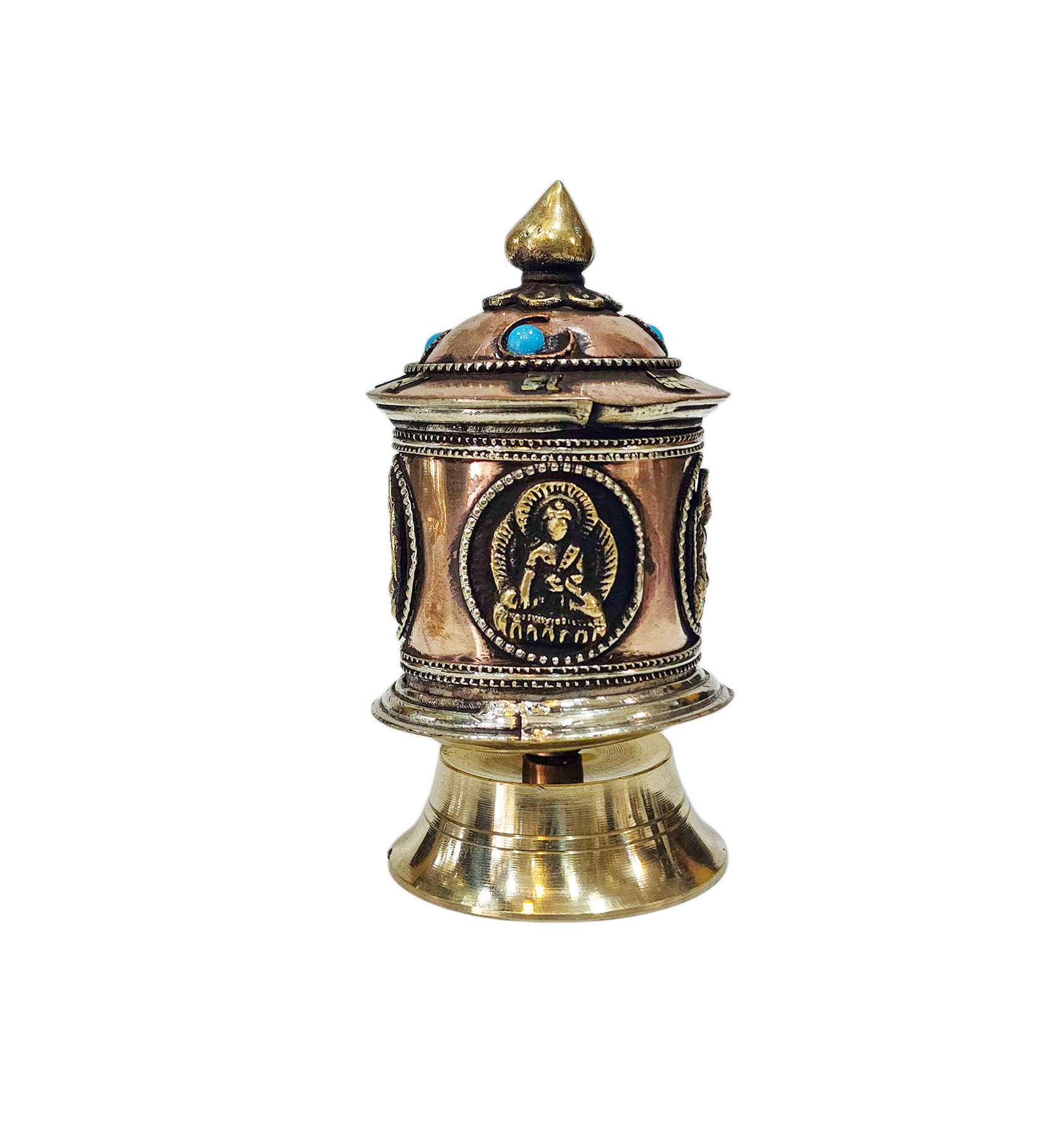 Buddhist Handmade Prayer Wheel <span Style=