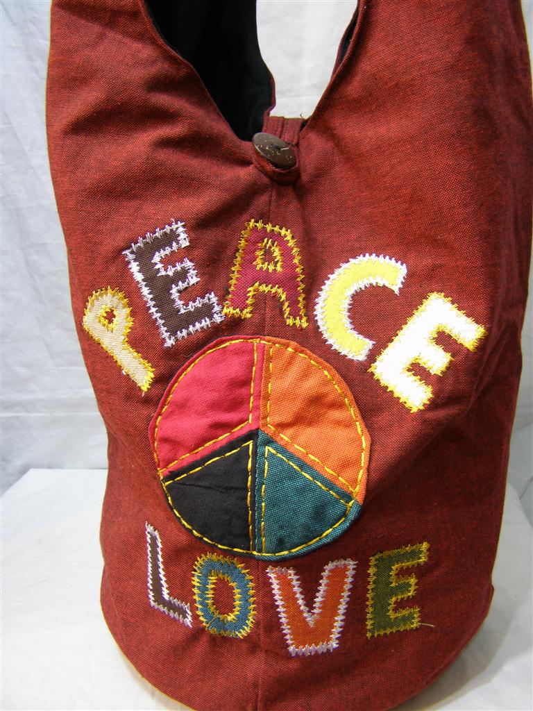 Btc Cotton Peace Love Jogi Bag