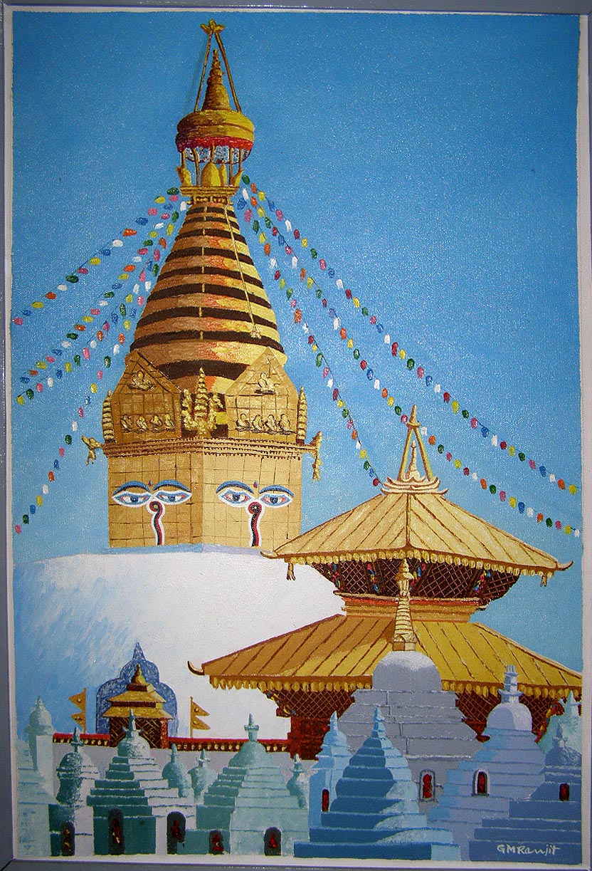 Syambhu Nath Oil Painting
