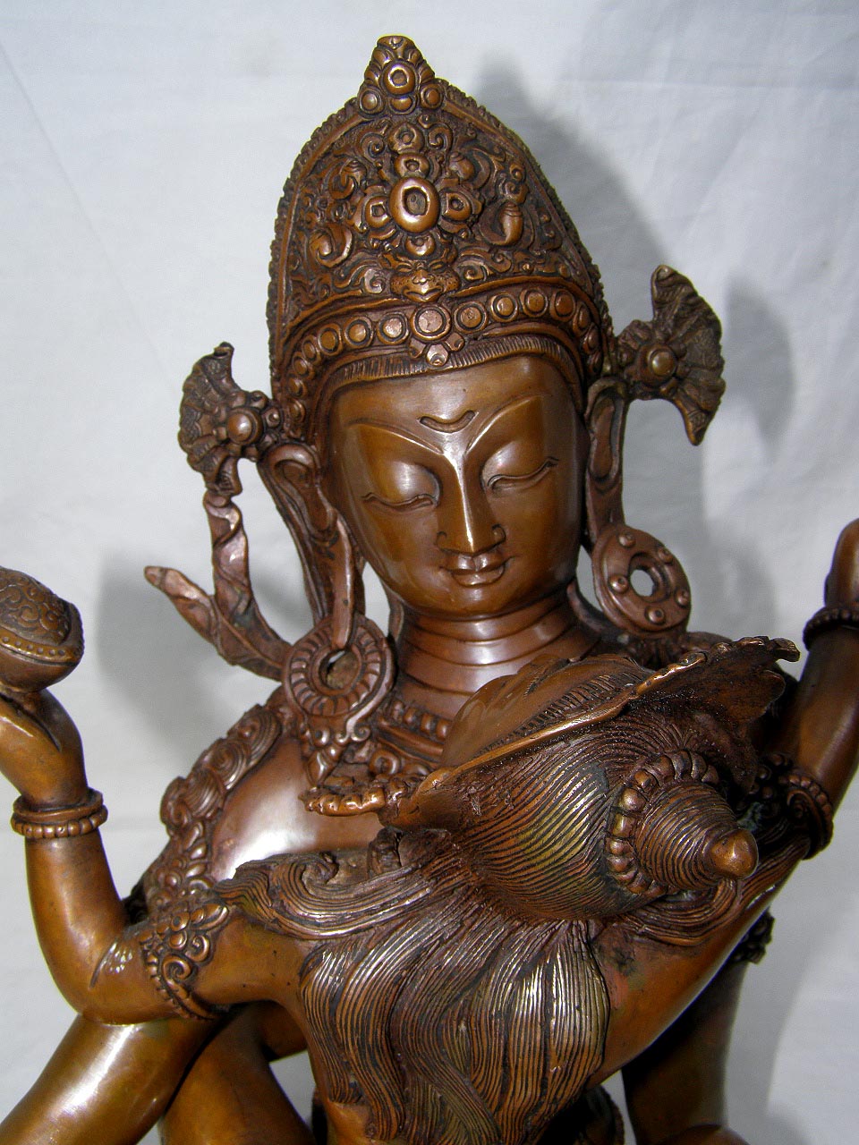 Indra Statue, chocolate Oxidized, sold