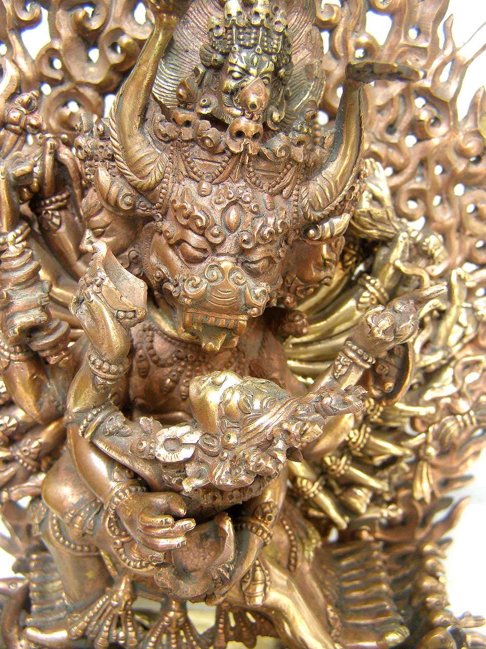Buddhist Statue Of Yamantaka Vajrabhairava- Heruka, old Post, remakable