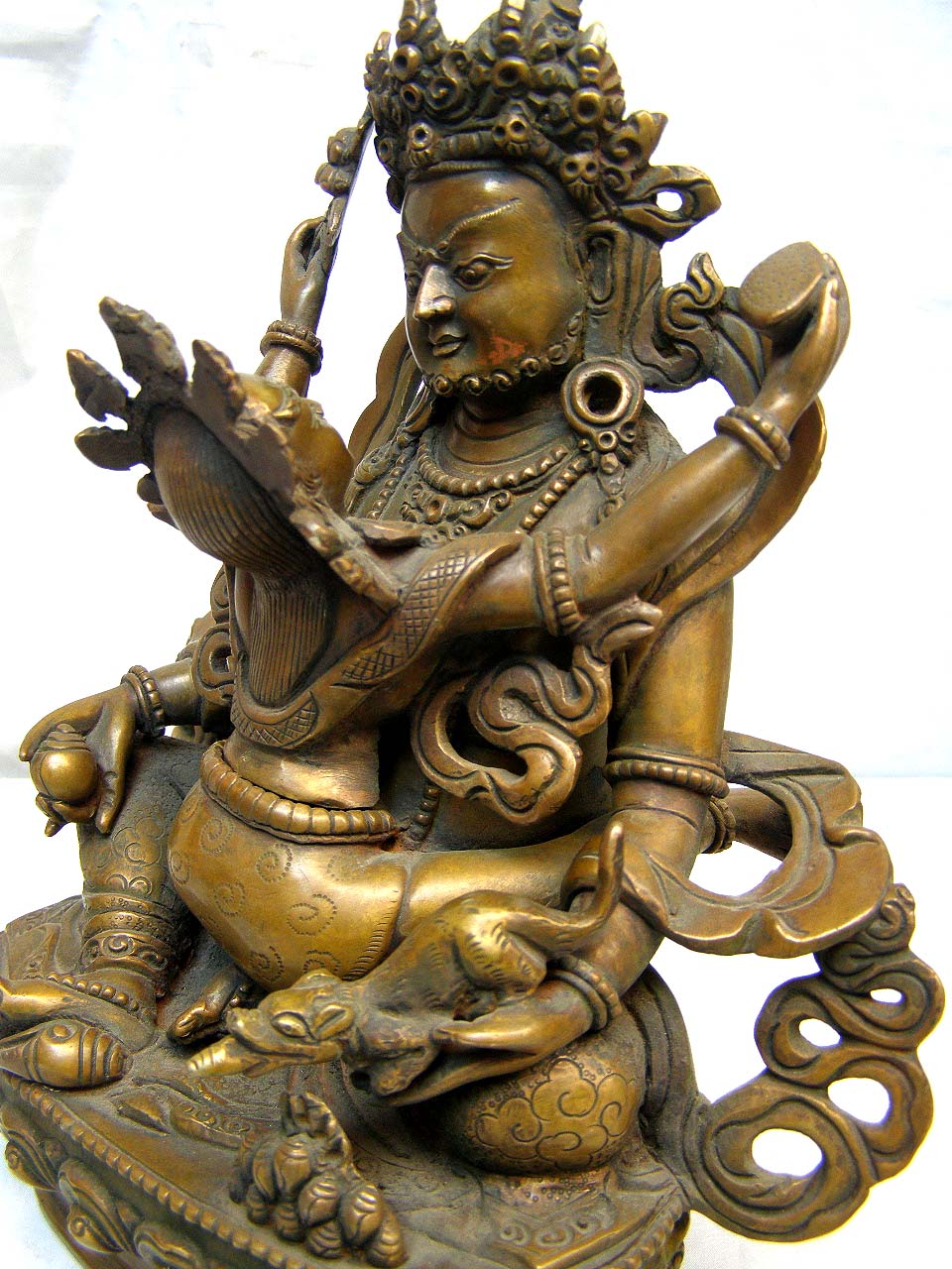 Green Jambhala Statue, <span Style=