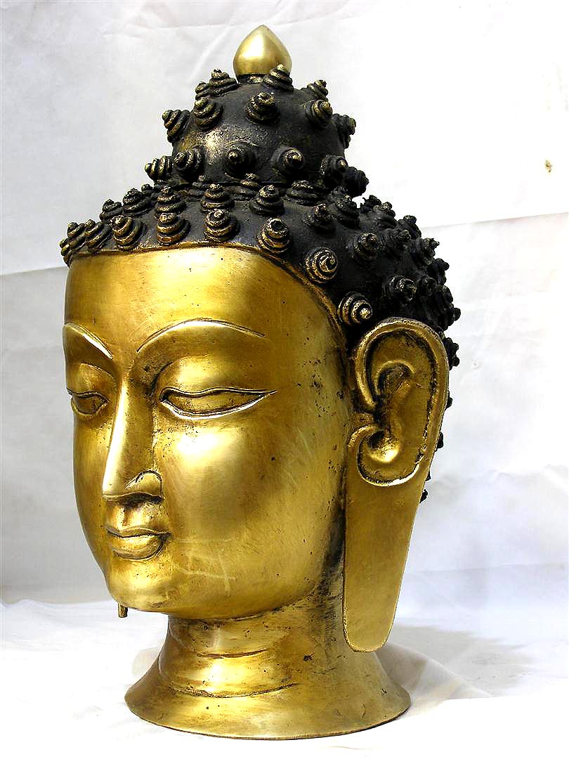 Buddha Head Statue, <span Style=
