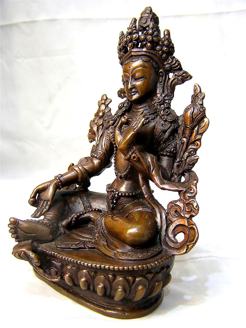 Green Tara Statue, <span Style=