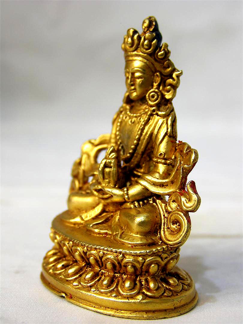 Aparimita, Buddhist Handmade Statue, Chepame, Amitayus Full Gold Plated