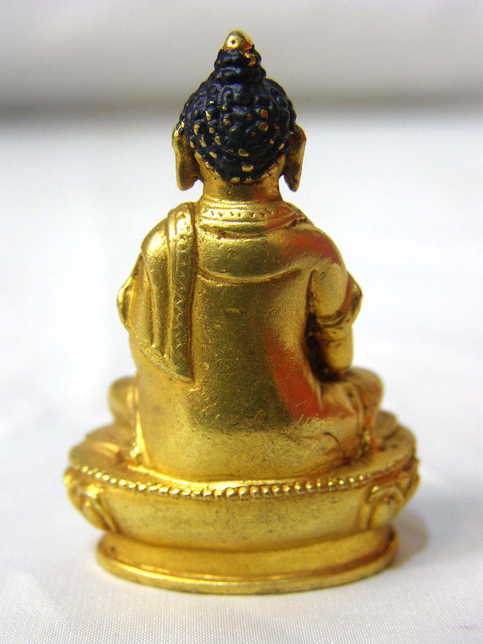 Amitabha Buddha Statue, full Gold Plated, old Post, remakable