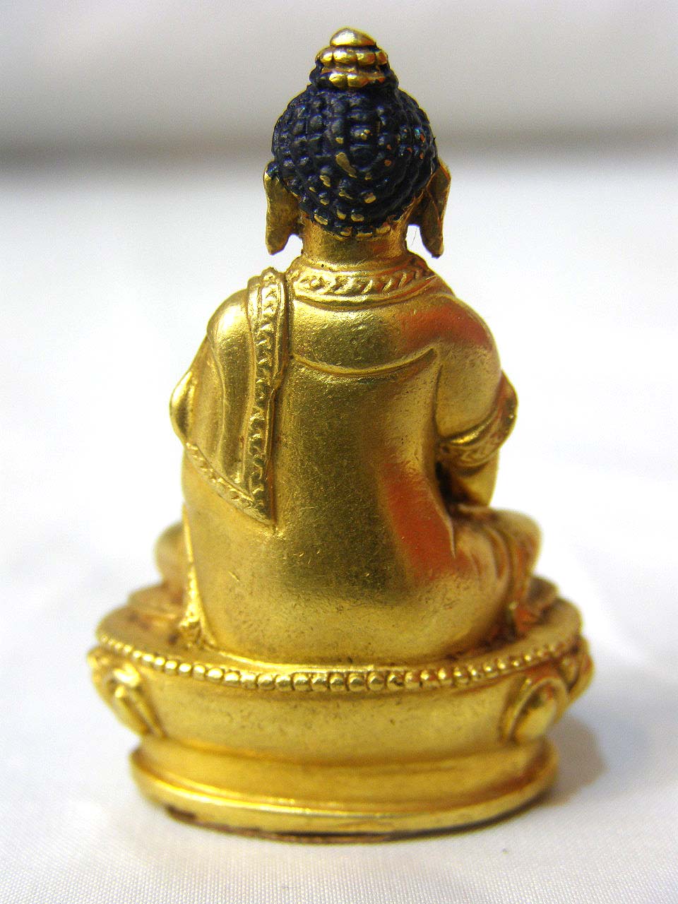 Virochana Buddha Statue, full Gold Plated, old Post, remakable