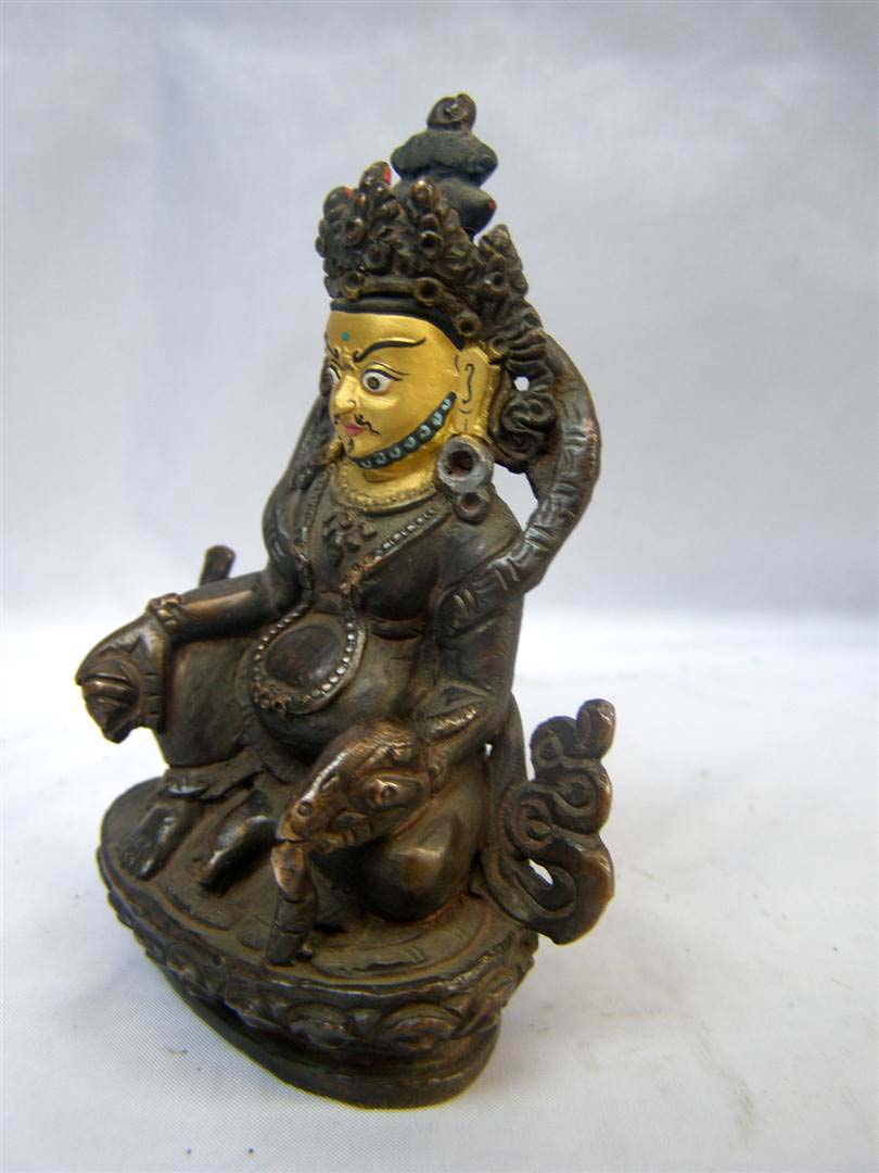 Yellow Jambhala Statue, <span Style=