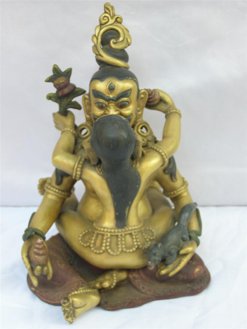 Green Jambhala Statue, <span Style=