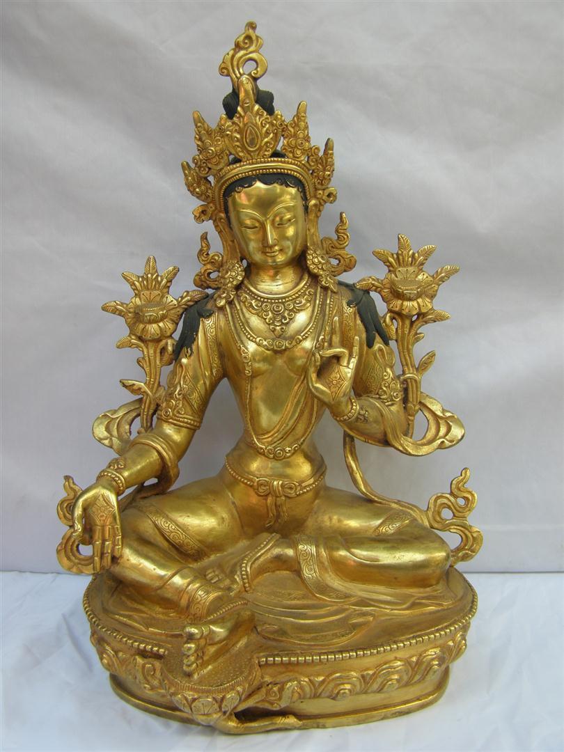 Green Tara Statue, <span Style=