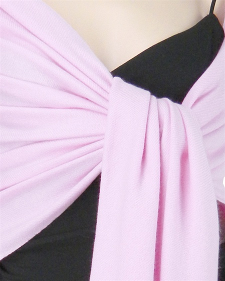 Silk Mix Pashmina, 70 Percent Pashmina, 30 Percent Silk, Old Style, Light Pink