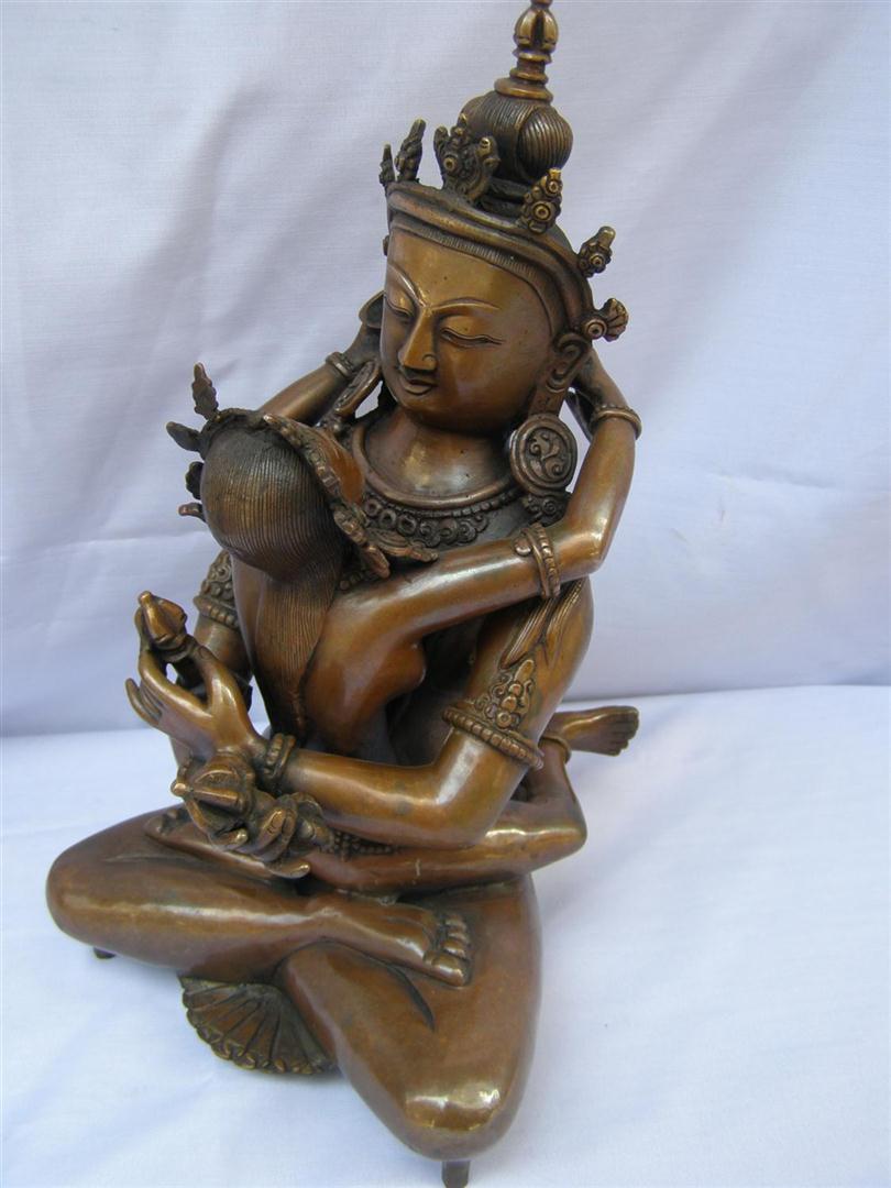 Vajradhara Statue, chocolate Oxidize, sold