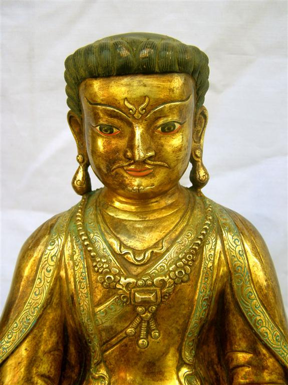 Marpa Lotsawa, full Gold Plated, antique Finishing, old Post, remakable