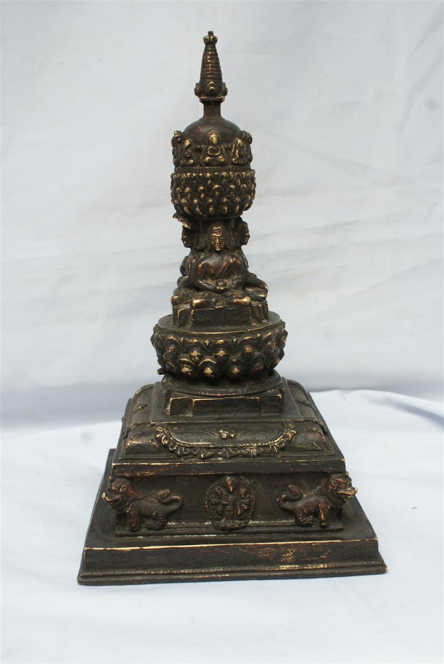 Stupa Statue, antique Finishing