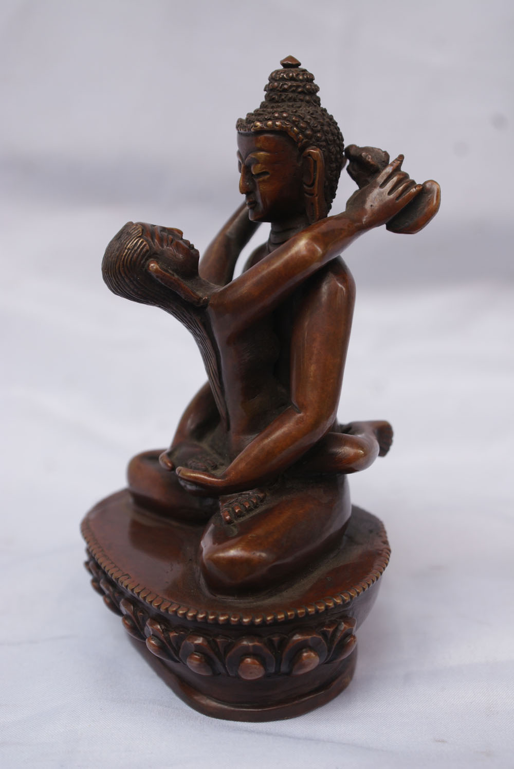 Samantabhadra Statue, chocolate Oxidize, old Post, remakable