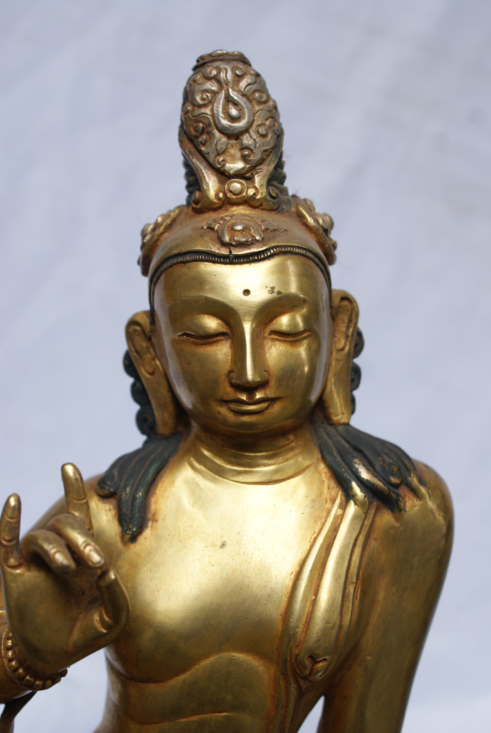 Bodhisattva Statue, full Gold Plated, sold