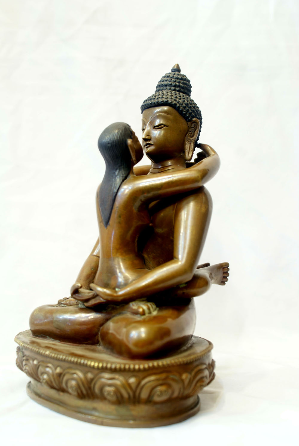 Samantabhadra Statue, chocolate Oxidize, sold