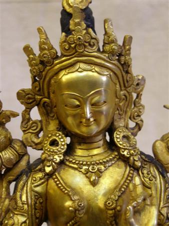 Green Tara Statue, <span Style=