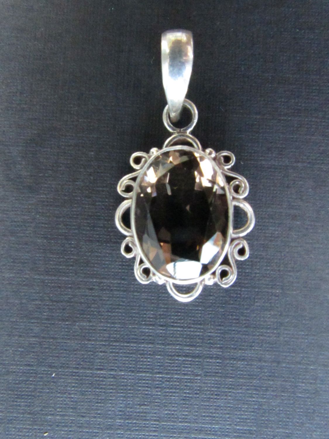 Faceted Smokey Quartz Pendanta