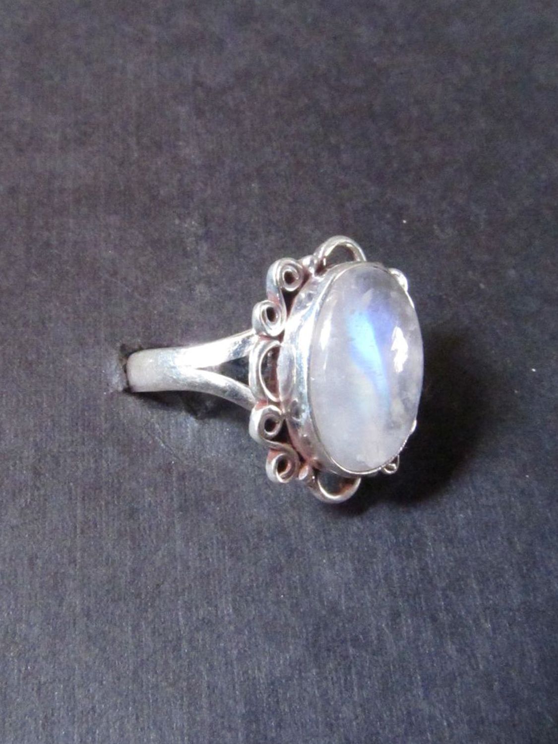 Rainbow Moonstone Ring, <span Style=